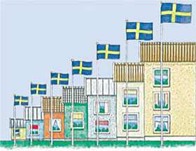 Rätt höjd på flaggstången